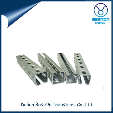 extruded aluminum strut channel.